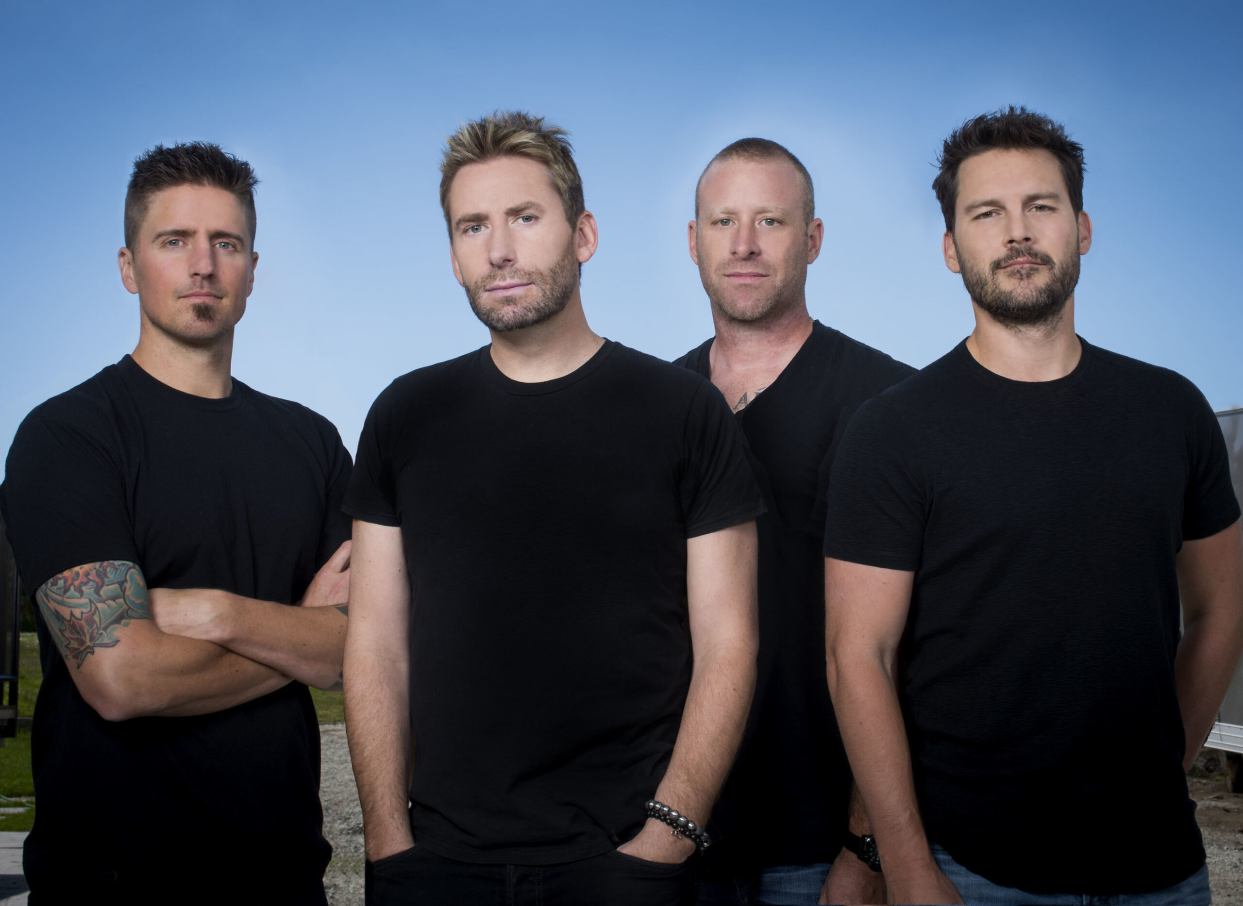 A photo of the band: Nickelback.