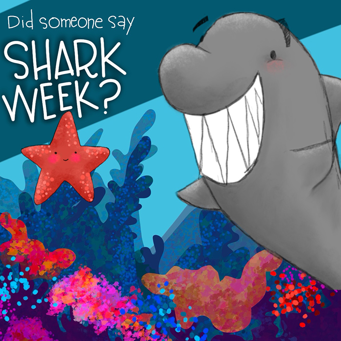 Shark Week games illustration