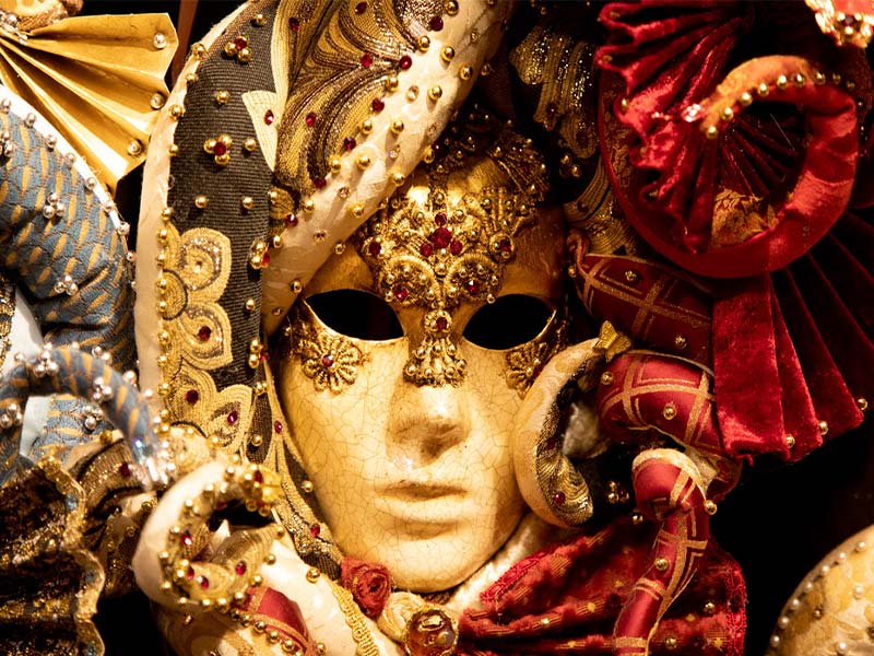 photograph of carnival mask