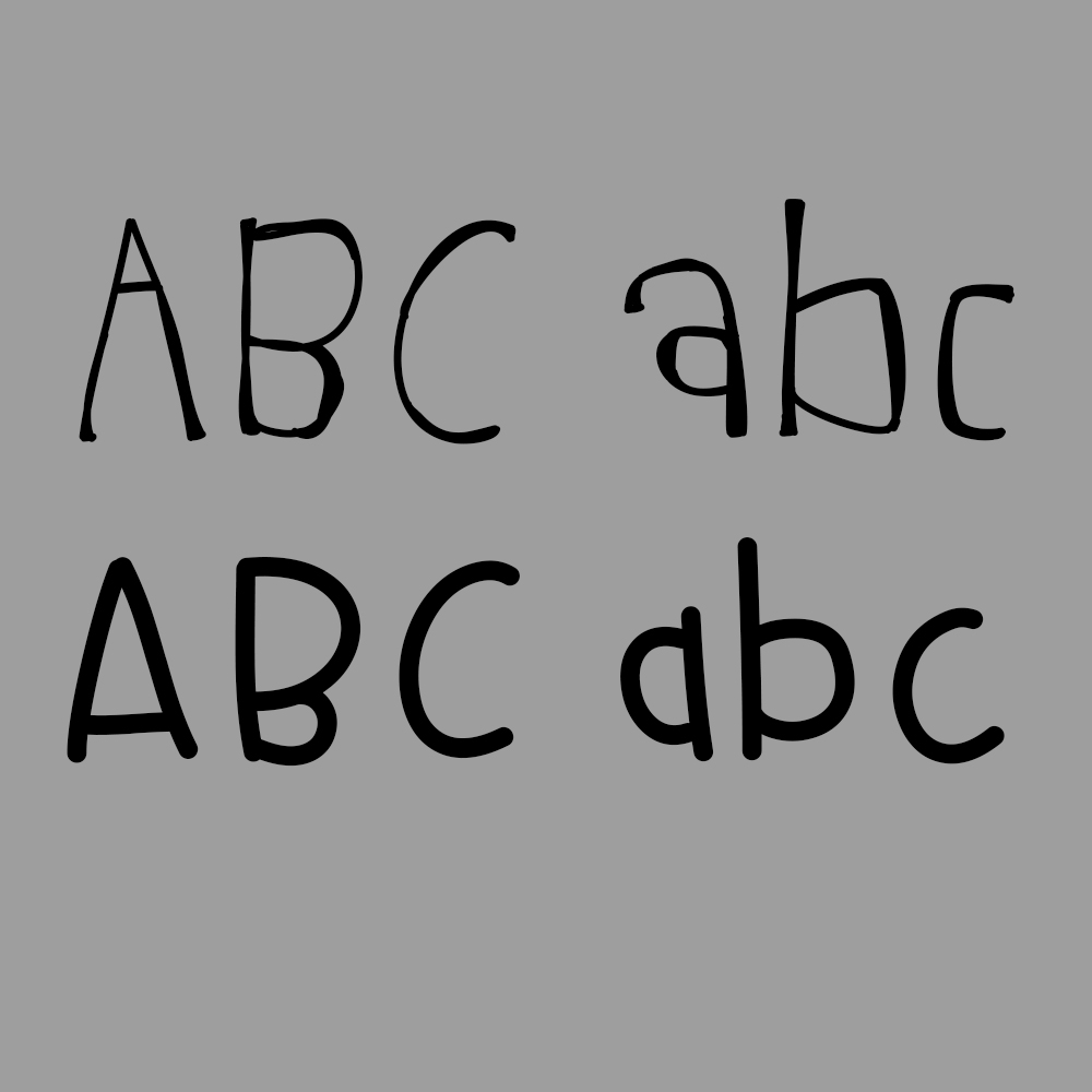 Friendly font sample: ABC abc