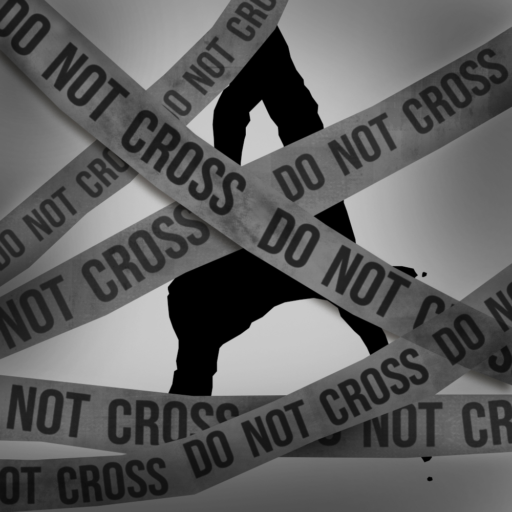 Do not cross crime scene tape