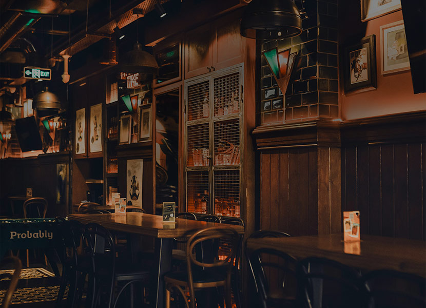 cozy lounge bar