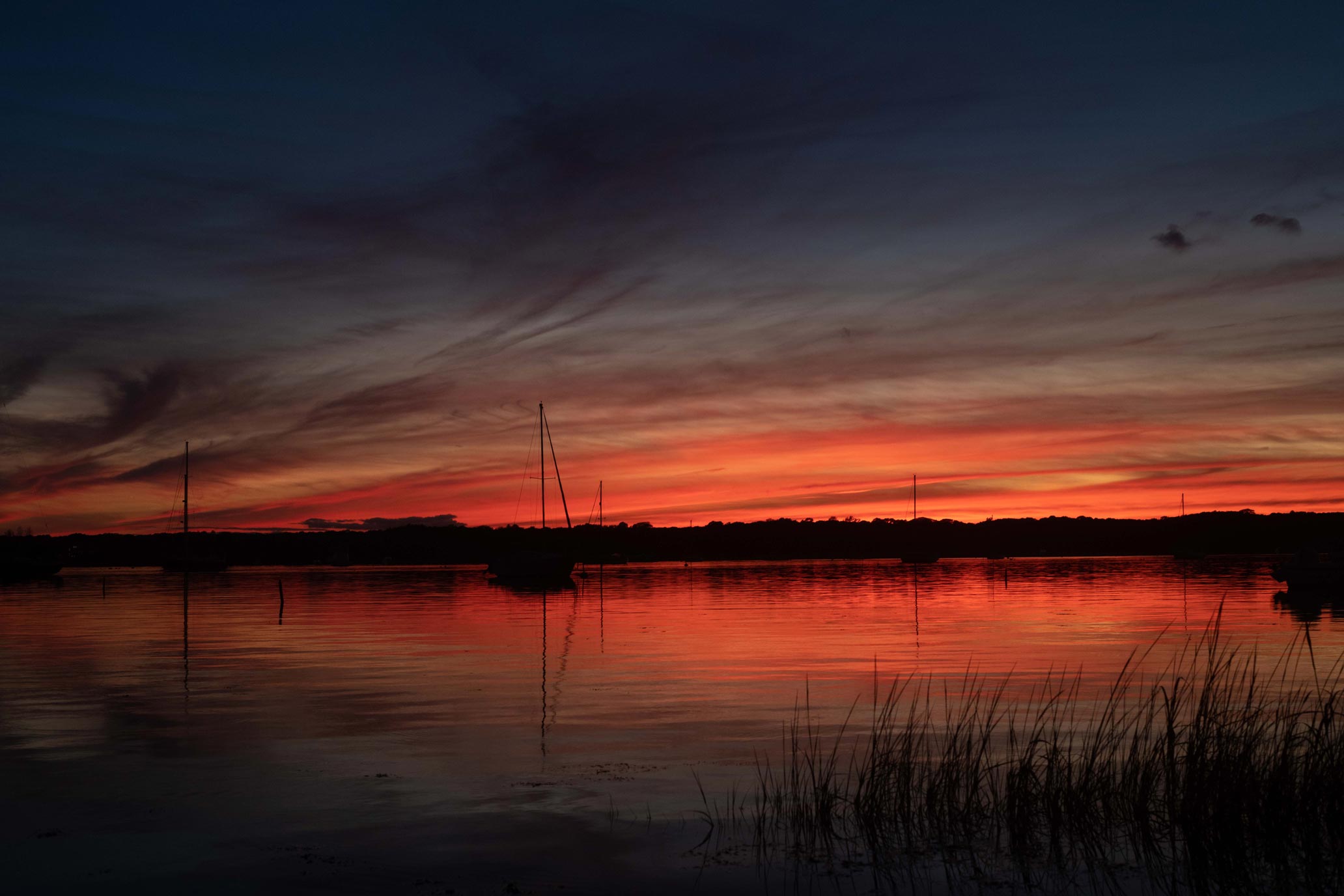 A glowing sunset